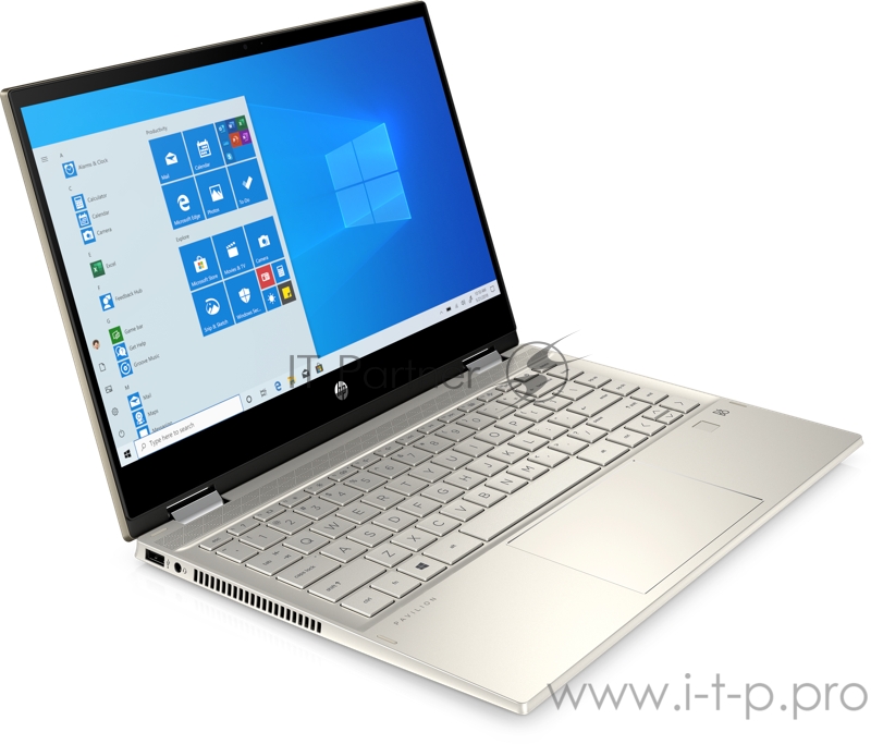 Ноутбук HP Pavilion 14x360 14-dw1010ur 14(1920x1080 IPS)/Intel Core i3 1115G4(3Ghz)/4096Mb/256PCISSDG UHD Graphics/Cam/WiFi/45WHr/war 1y/Warm gold/W10 + fingerprint