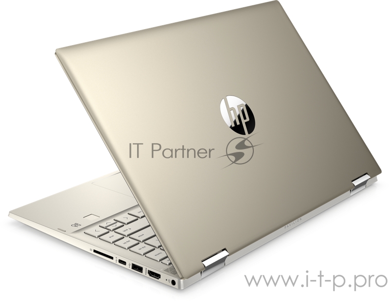 Ноутбук HP Pavilion 14x360 14-dw1010ur 14(1920x1080 IPS)/Intel Core i3 1115G4(3Ghz)/4096Mb/256PCISSDG UHD Graphics/Cam/WiFi/45WHr/war 1y/Warm gold/W10 + fingerprint