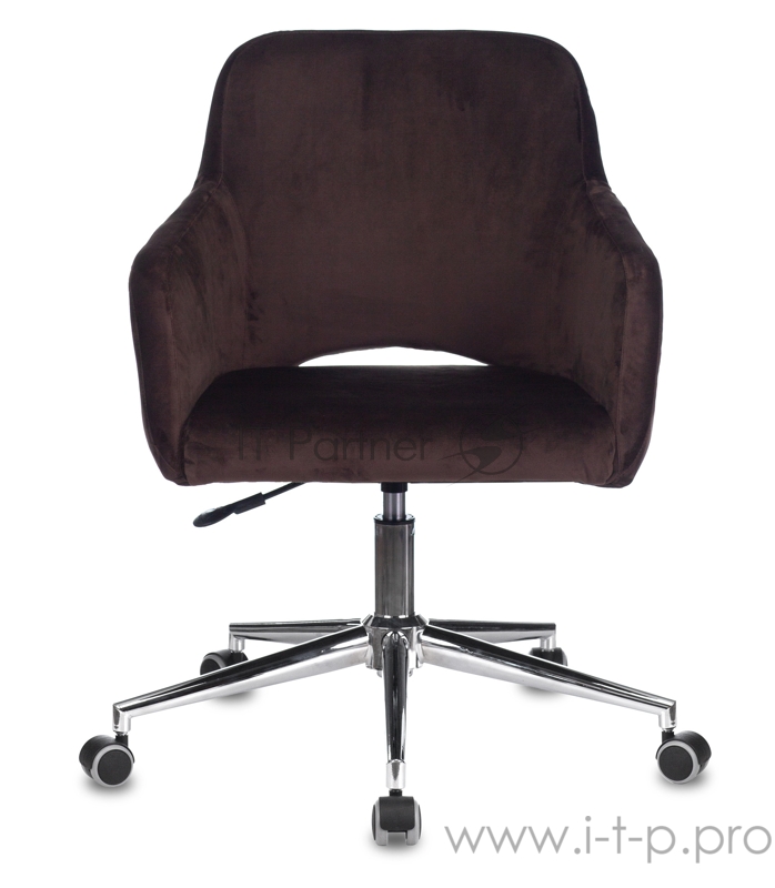Кресло Бюрократ CH-380SL мокко Italia 6 крестовина металл хром