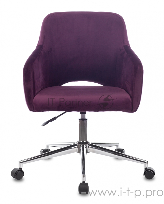 Кресло Бюрократ CH-380SL сливовый Italia 23 крестовина металл хром