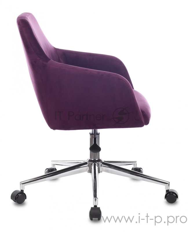 Кресло Бюрократ CH-380SL сливовый Italia 23 крестовина металл хром