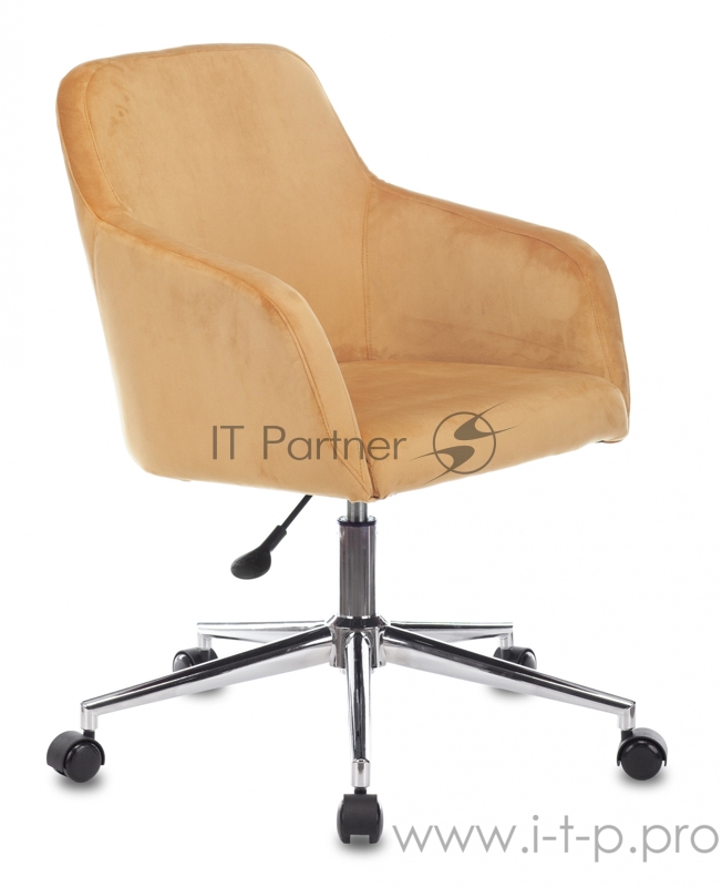 Кресло Бюрократ CH-380SL янтарный Italia 9 крестовина металл хром