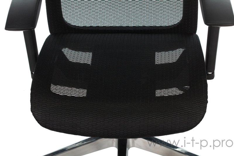 Кресло руководителя Бюрократ 821 черный сетка с подголов. крестовина алюминий