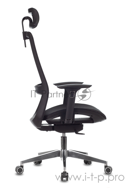 Кресло руководителя Бюрократ 821 черный сетка с подголов. крестовина алюминий