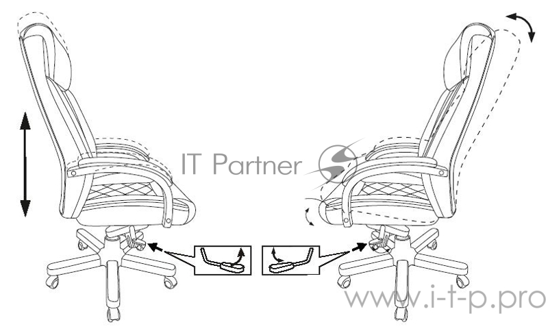 Кресло руководителя Бюрократ T-9924WALNUT светло-коричневый Leather Eichel кожа с подголов. крестовина металл/дерево