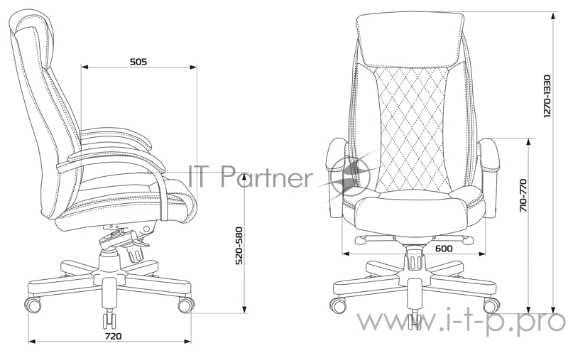 Кресло руководителя Бюрократ T-9924WALNUT светло-коричневый Leather Eichel кожа с подголов. крестовина металл/дерево