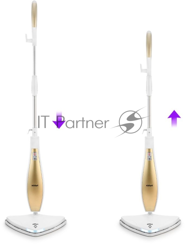 Швабра паровая Kitfort KT-1014 1300Вт золотистый/белый
