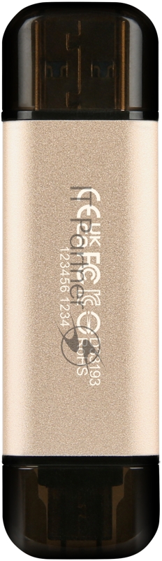 Флеш-накопитель Transcend USB Накопитель Transcend 128GB, JETFLASH USB3.2, TLC, High Speed, Type-C и Type A (420/400 МБ/с)