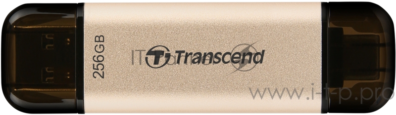 Флеш-накопитель Transcend USB Накопитель Transcend 256GB, JETFLASH USB3.2, TLC, High Speed, Type-C и Type A (420/400 МБ/с)