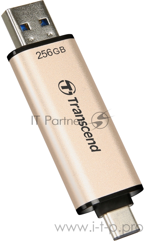 Флеш-накопитель Transcend USB Накопитель Transcend 256GB, JETFLASH USB3.2, TLC, High Speed, Type-C и Type A (420/400 МБ/с)