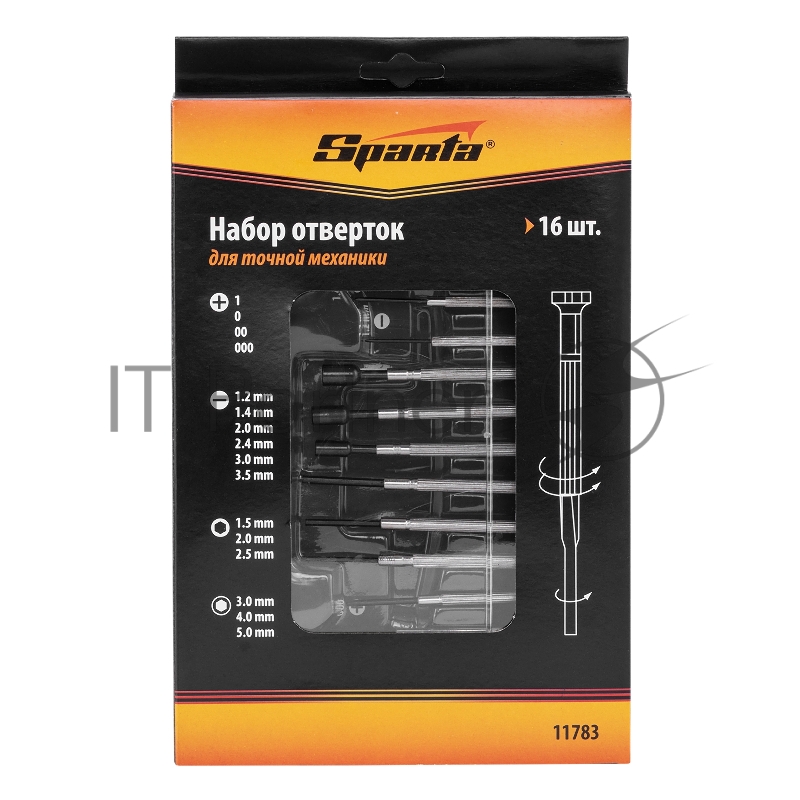 SPARTA Набор отверток для точной механики, 16 шт.// SPARTA 11783