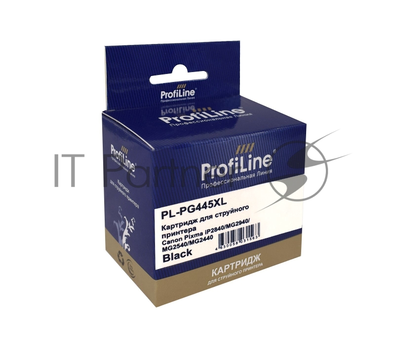 Струйный картридж PL-PG-445XL для принтеров CANON PIXMA IP2840/MG2440/MG2540/MG2540S/M с чернилами Black ProfiLine