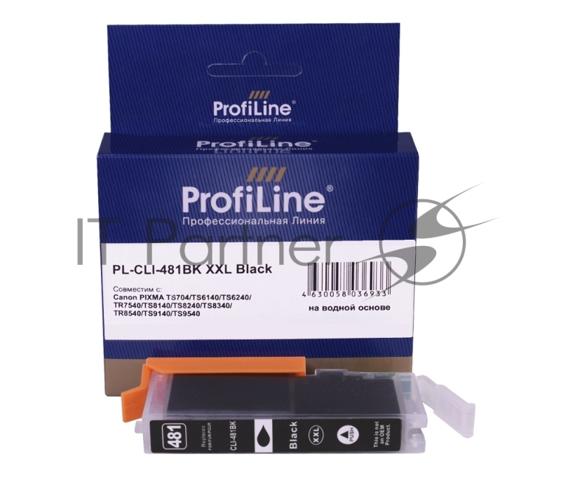Струйный картридж PL-CLI-481BK XXL для принтеров CANON PIXMA TS6140/TS6240/TR7540/TS8140/TS с чернилами Black ProfiLine