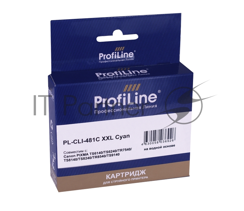 Струйный картридж PL-CLI-481C XXL для принтеров CANON PIXMA TS6140/TS6240/TR7540/TS8140/TS с чернилами Cyan ProfiLine
