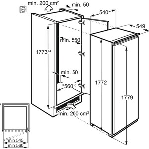 Встраиваемая морозильная камера ELECTROLUX RUT6NF18S