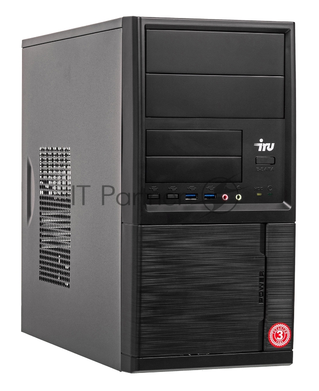 ПК IRU Office 312 MT PG G5420 (3.8)/4Gb/SSD120Gb/UHDG 610/Free DOS/GbitEth/400W/черный