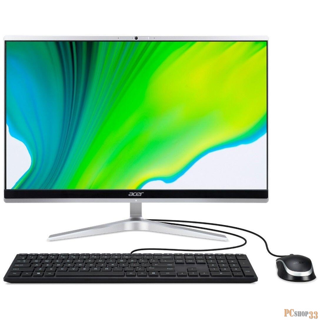 Моноблок Acer Aspire C24-1650 23.8 FHD Inte Core i3-1115G4, 8Gb, SSD 256Gb,CR,KB,M,SILVER,Win10 (DQ.BFTER.006)