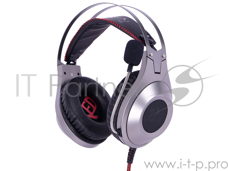 Наушники Defender Inferno металлик, провод 2 м