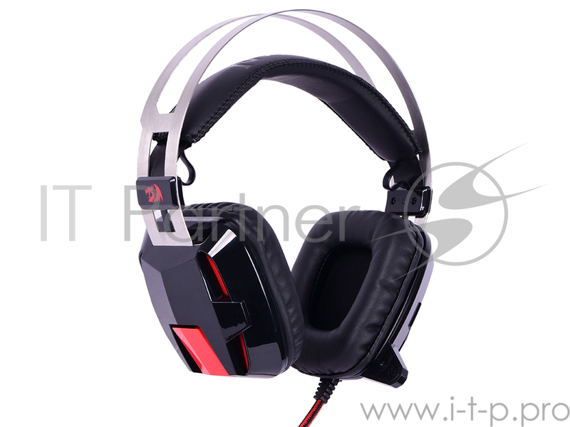 Наушники Defender Lagopasmutus красный + черный, кабель 2 м