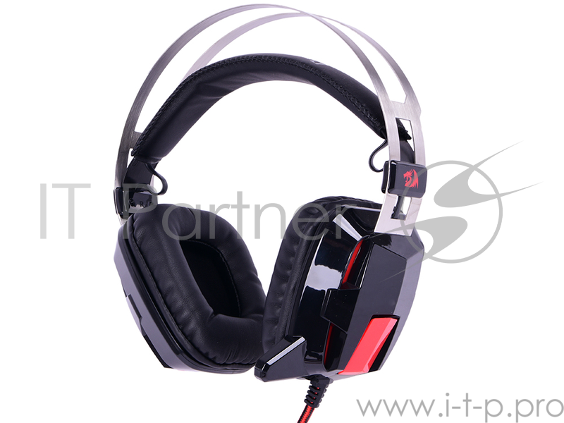 Наушники Defender Lagopasmutus красный + черный, кабель 2 м