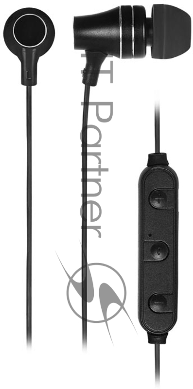 Наушники SVEN E-225B, черный {Bluetooth 4.1, 2 комплекта сменных амбушюр, Время работы от аккумулятора 5 часов}