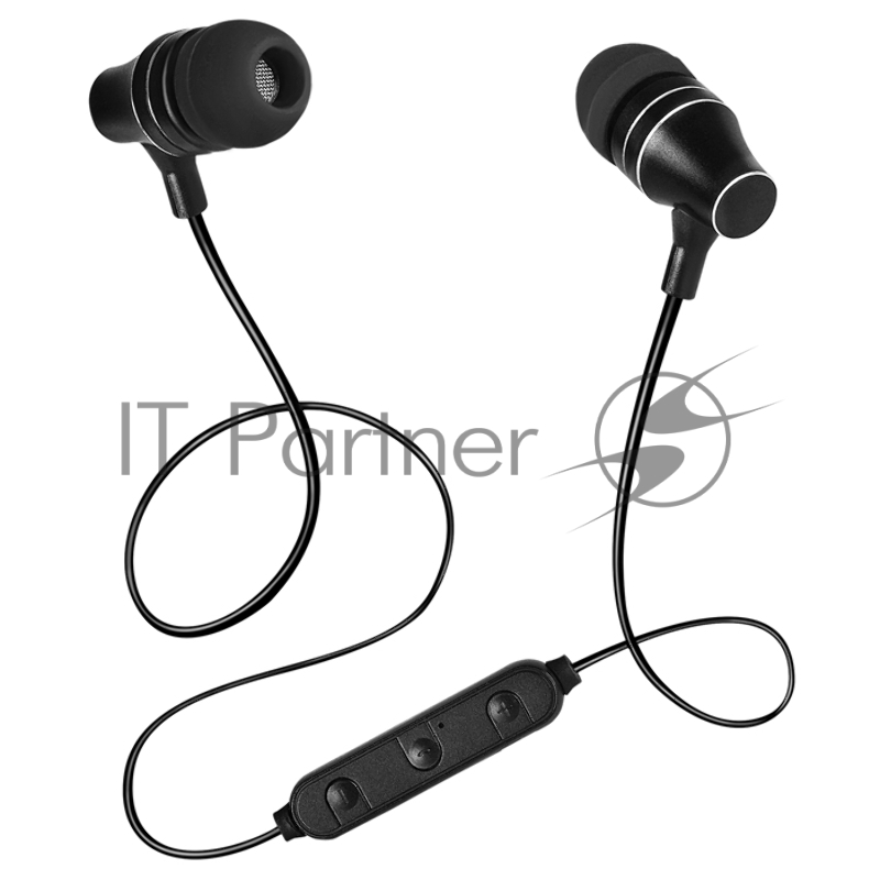 Наушники SVEN E-225B, черный {Bluetooth 4.1, 2 комплекта сменных амбушюр, Время работы от аккумулятора 5 часов}