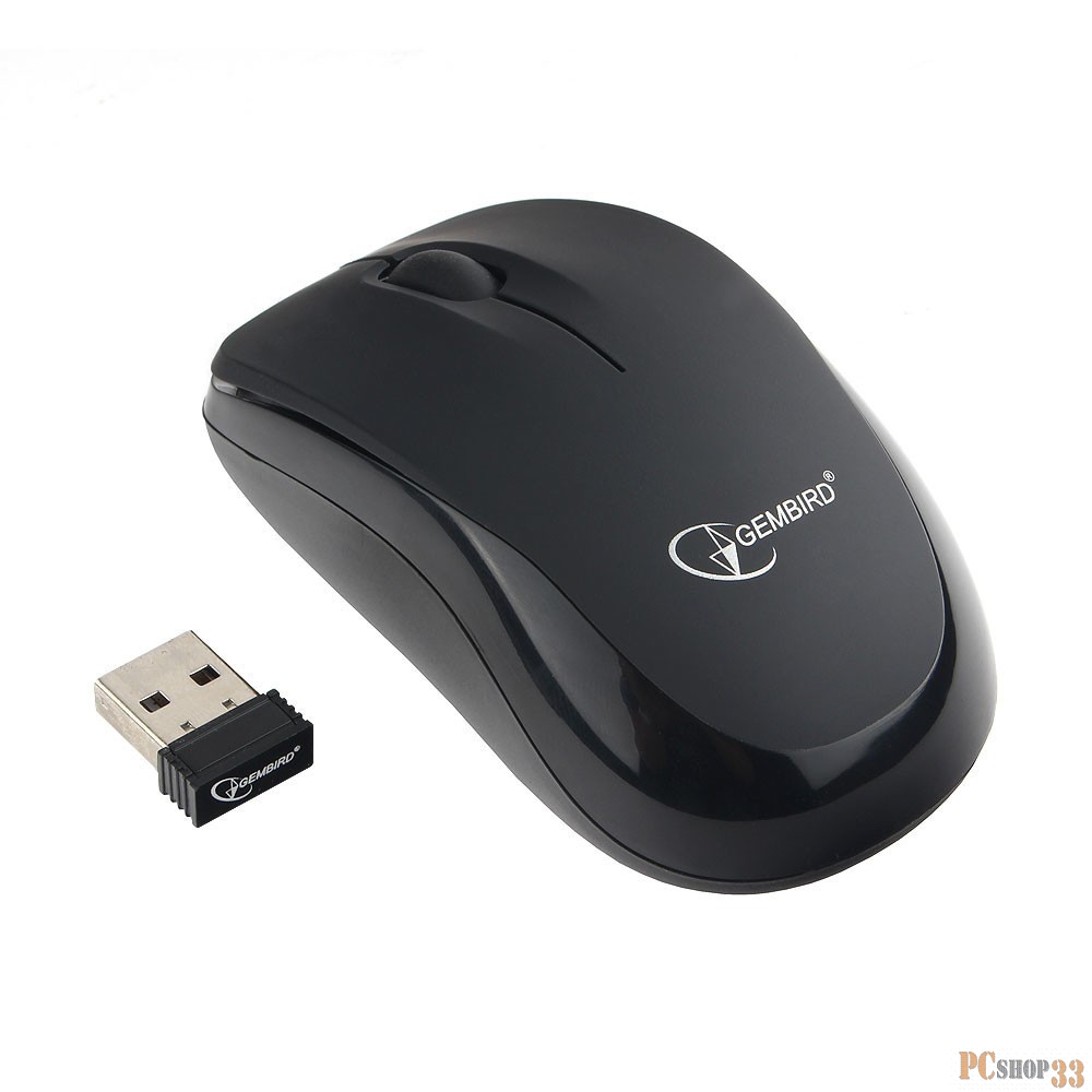 Мышь Gembird MUSW-360 {Мышь беспров., 2.4ГГц, черн, мини, 3кн, 1000DPI, блистер}