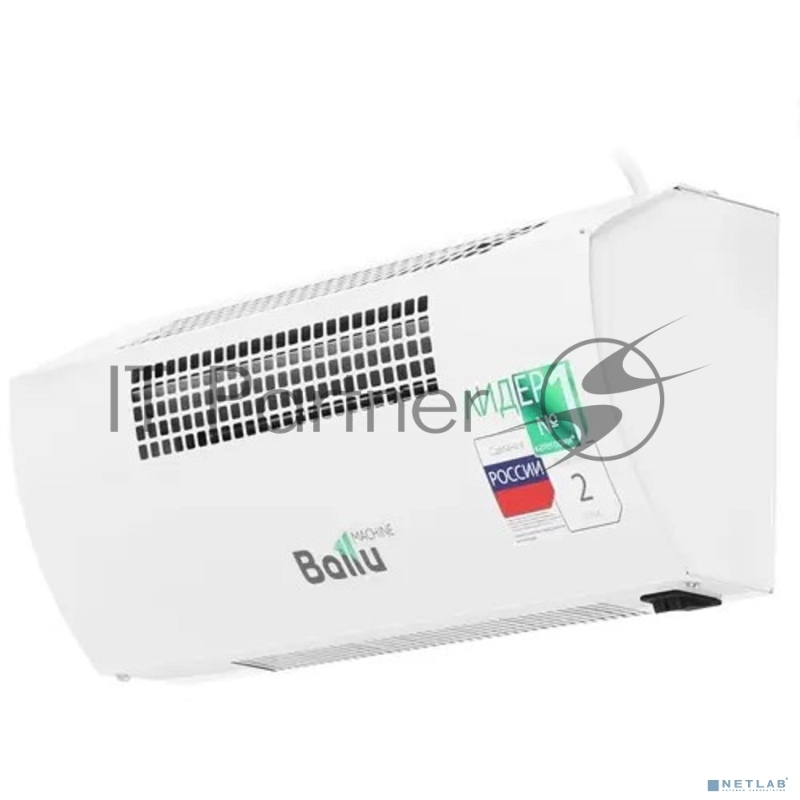 Тепловая завеса BALLU BHC-CE-3L Ступени мощности 2,5/1,25 кВт, Номинальный ток 11 А, Производительность 250 м3/час, Напряжение питания 220 В - 50 Гц, Подключение к сети сетевой шнур с вилкой, Степень защиты IP20, Класс электрозащиты I, Увеличение те