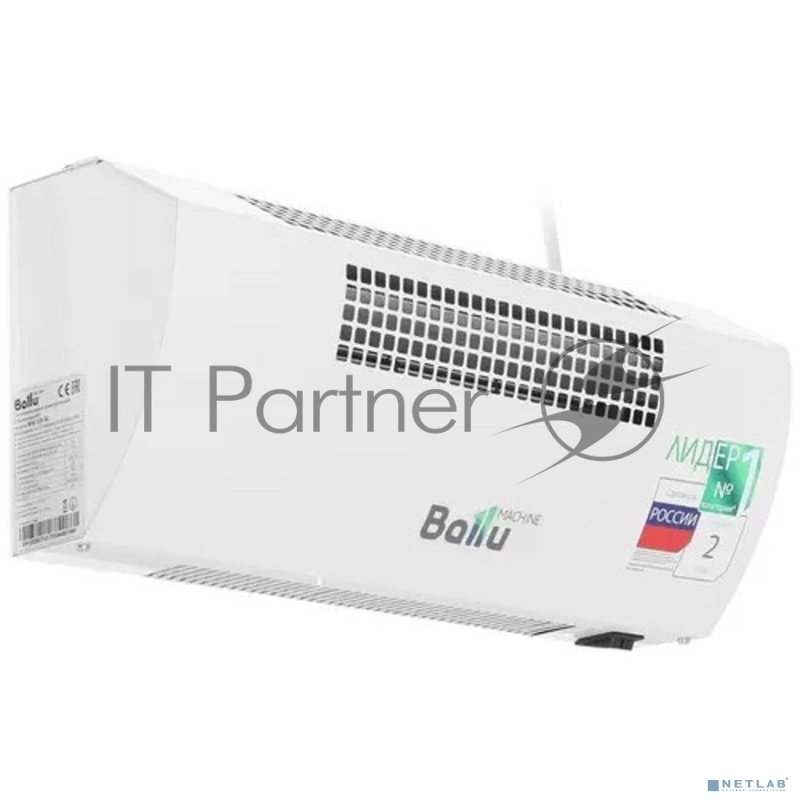 Тепловая завеса BALLU BHC-CE-3L Ступени мощности 2,5/1,25 кВт, Номинальный ток 11 А, Производительность 250 м3/час, Напряжение питания 220 В - 50 Гц, Подключение к сети сетевой шнур с вилкой, Степень защиты IP20, Класс электрозащиты I, Увеличение те