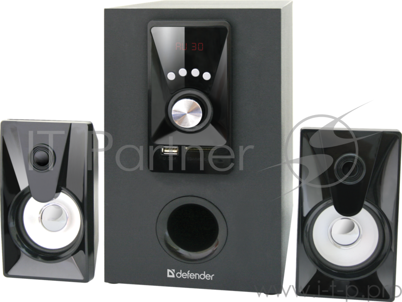 Колонки DEFENDER 2.1 система X100 {10W Bluetooth, FM/MP3/SD/USB}