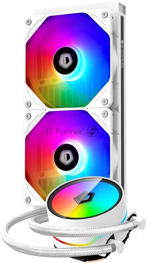 Комплект водяного охлаждения ID-Cooling ZOOMFLOW_240XT_SNOW (универсальный, 250W, 18.0–26.4 dB, 700-1500 rpm, 2x120мм, п