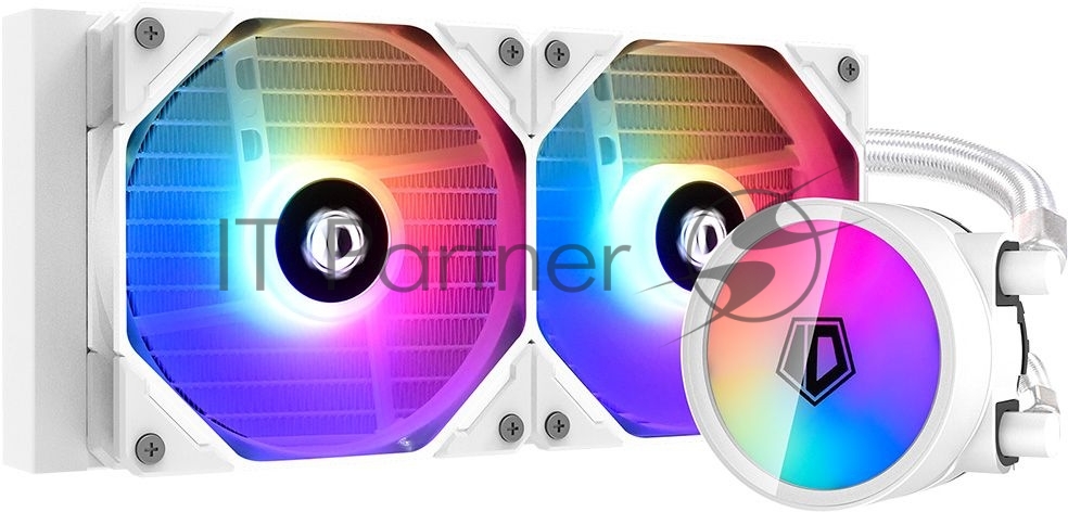 Комплект водяного охлаждения ID-Cooling ZOOMFLOW_240XT_SNOW (универсальный, 250W, 18.0–26.4 dB, 700-1500 rpm, 2x120мм, п