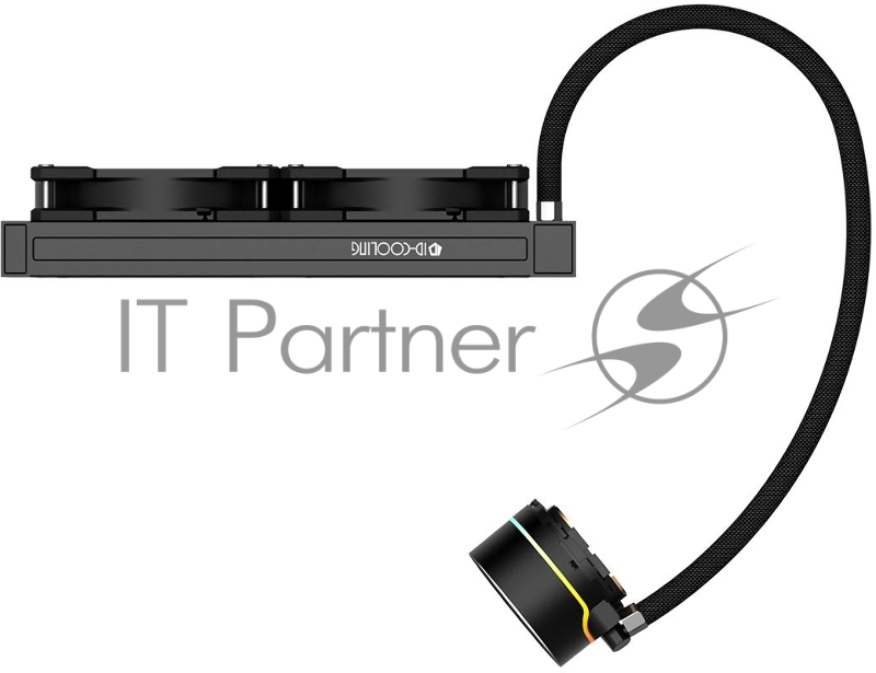 Комплект водяного охлаждения ID-Cooling ZOOMFLOW_240XT (универсальный, 250W, 18.0–26.4 dB, 700-1500 rpm, 2x120мм, подсве