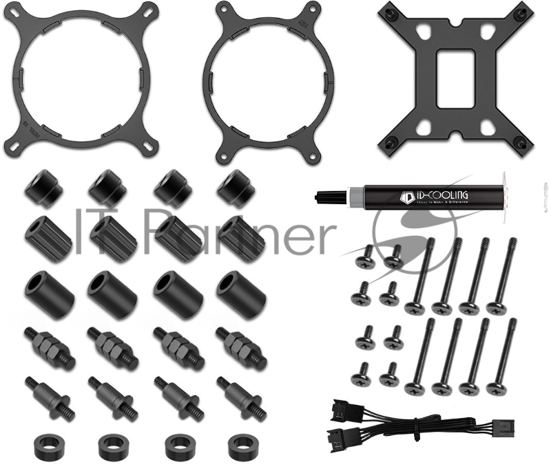 Комплект водяного охлаждения ID-Cooling ZOOMFLOW_240XT (универсальный, 250W, 18.0–26.4 dB, 700-1500 rpm, 2x120мм, подсве
