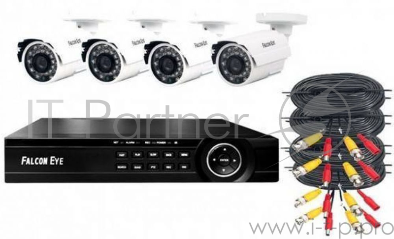 Цифровые камеры Falcon Eye FE-1108MHD KIT PRO 8.4 Комплект видеонаблюдения. -ми канальный гибридный(AHD,TVI,CVI,IP,CVBS) регистратор Видеовыходы: VGAHDMI Видеовходы: 8xBNCРазрешение записи до 1080N