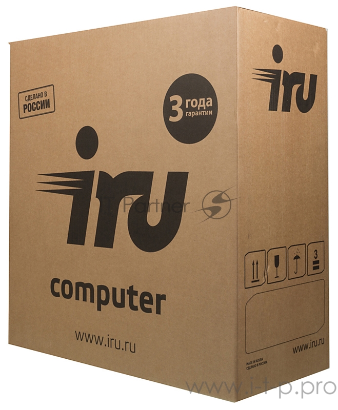 ПК IRU Office 613 MT i3 10100 (3.6)/16Gb/SSD240Gb/UHDG 630/Windows 10 Professional 64/GbitEth/400W/черный