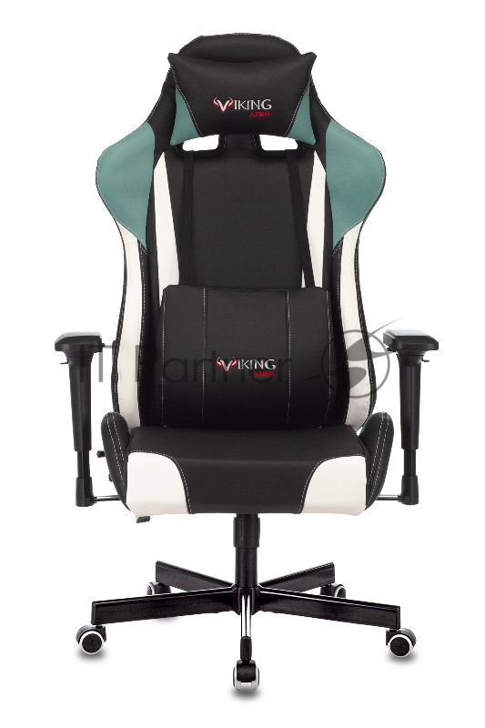 Кресло игровое Zombie VIKING TANK черный/серый/белый искусственная кожа с подголов. крестовина металл