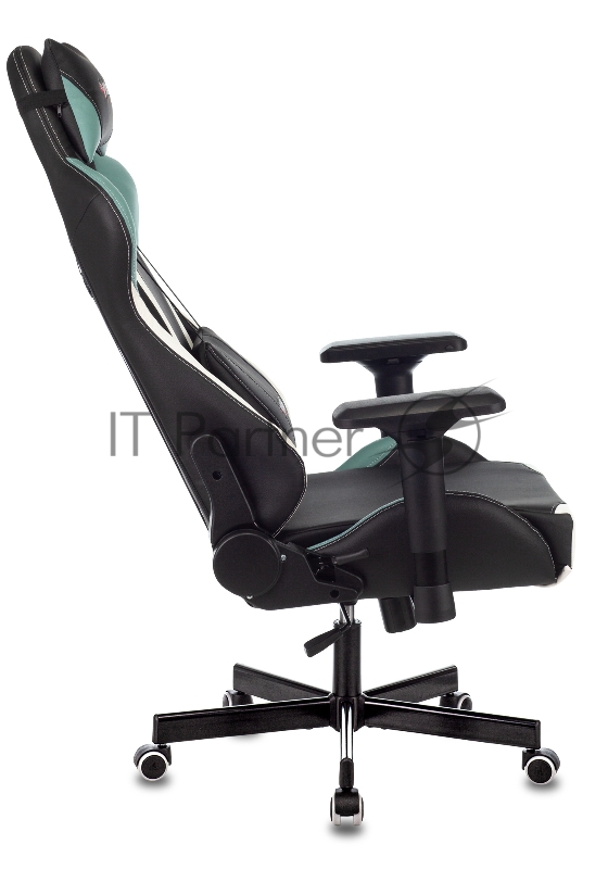 Кресло игровое Zombie VIKING TANK черный/серый/белый искусственная кожа с подголов. крестовина металл