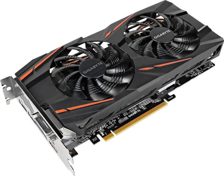 Видеокарта Gigabyte GV-RX570GAMING-4GD-MI OEM {AMD Radeon RX570, 4Gb GDDR5/256-bit, PCI-Ex16 3.0, DVI-Dx1, HDMIx1,DPx3, ATX, 2-slot cooler}