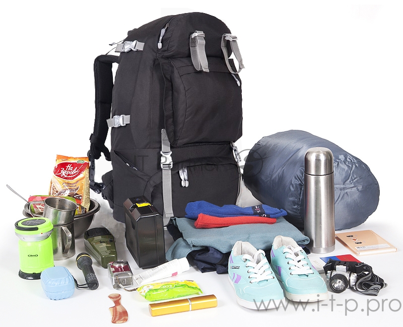 Рюкзак туристический Кайтур 5, 65 л черный