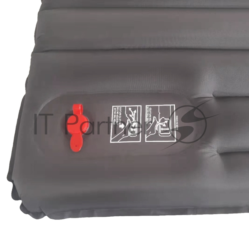 Ковер надувной утеплённый BTrace AirMat Delux,193х59х9 см, с насосом (Серый)