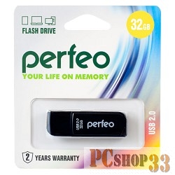 Носитель информации Perfeo USB Drive 32GB C10 Black PF-C10B032