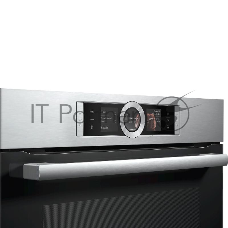 Встраиваемая электрическая духовка BOSCH Встраиваемая электрическая духовка BOSCH/ РОЗНИЧНЫЙ ЭКСКЛЮЗИВ!! С паром, 59.5x59.5x54.8 см, дисплей, 15 режимов, емкость для воды 1л, EcoClean, телескоп. на 3 уровнях, сталь