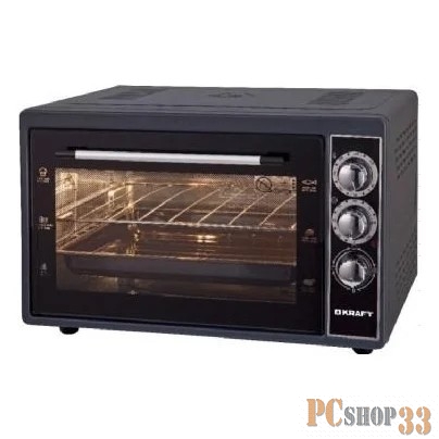 Мини печь KRAFT KF-MO3800BL черная