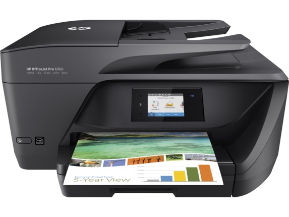 Принтер HP Officejet Pro 6960 e-AiO J7K33A {принтер/сканер/копир/факс, A4, 18стр/мин, USB2.0, WiFi, 1Gb, дуплекс, ADF}