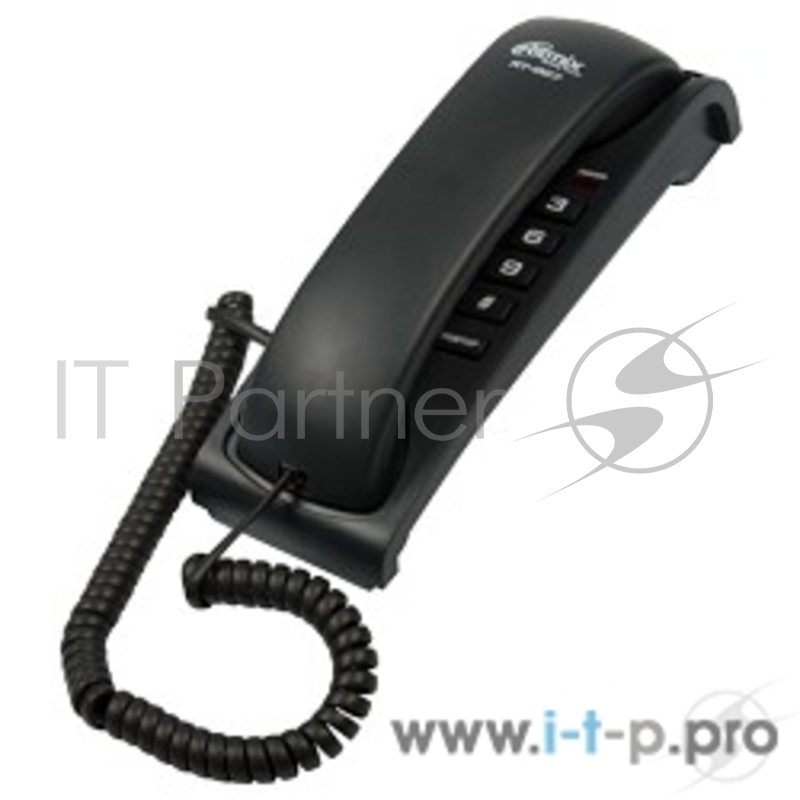 Телефон RITMIX RT-007 black проводной телефон {повторный набор номера, настенная установка, регулятор громкости звонка}