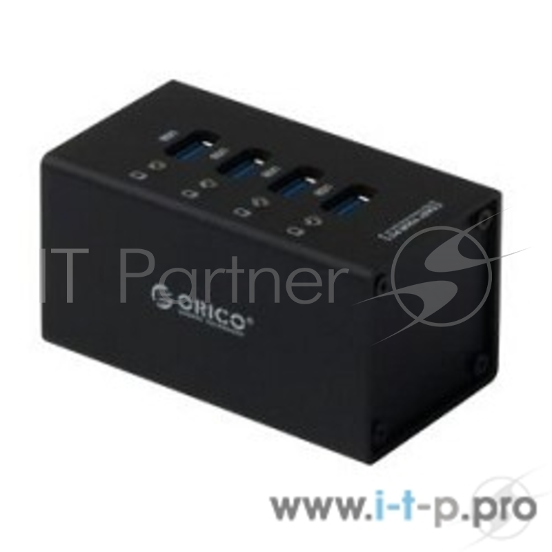 USB-концентраторы ORICO A3H4-BK USB-концентратор ORICO A3H4 (черный) (A3H4-V1-SP-BK/A3H4-V1-JP-BK)