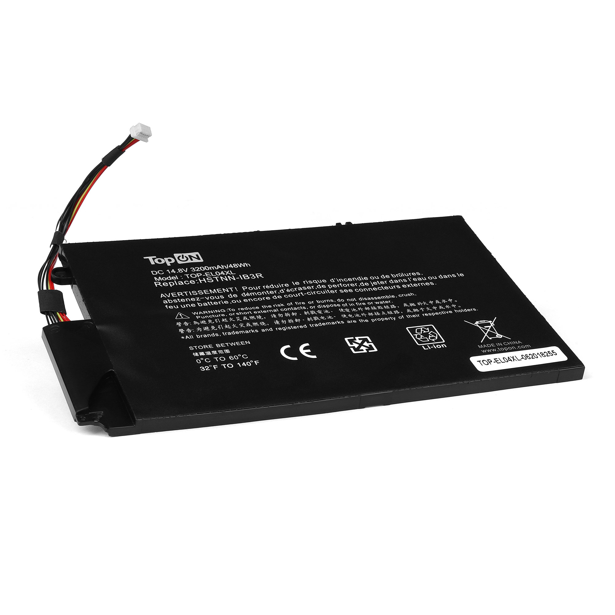 Аккумулятор для ноутбука HP TouchSmart 4, Envy 1000, 4-1000 Series. 14.8V 3200mAh 48Wh. HSTNN-UB3R, EL04XL, TPN-C102, 681879-121.