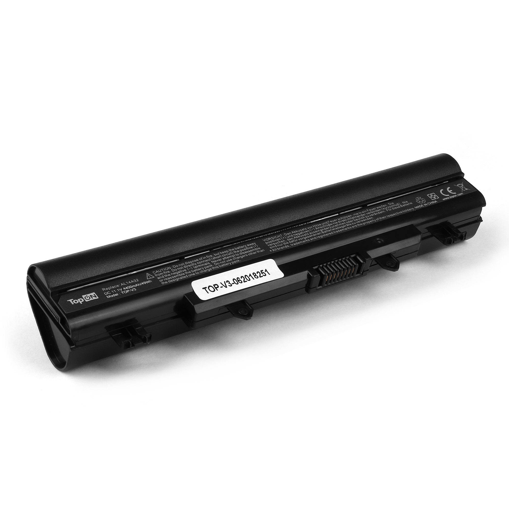 Аккумулятор для ноутбука Acer Aspire E1-571, E5-511, E5-571, V3-572, V5-572 Series. 11.1V 4400mAh 49Wh. 31CR17/65-2, AL14A32, KT.00603.008.
