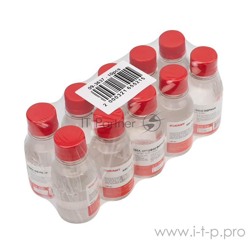 Флюс для пайки REXANT, КИСЛОТА ОРТОФОСФОРНАЯ, 100 мл, флакон